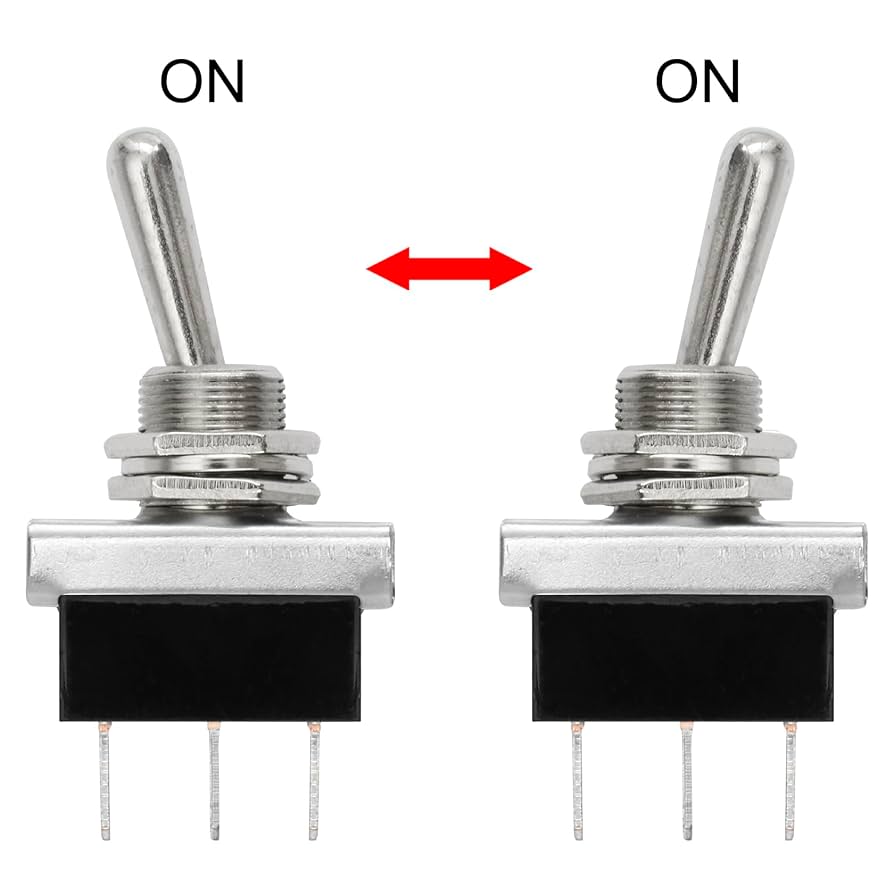 Heschen Metal Toggle Switch Flick Flip 12V 25A SPDT ON/ON 2